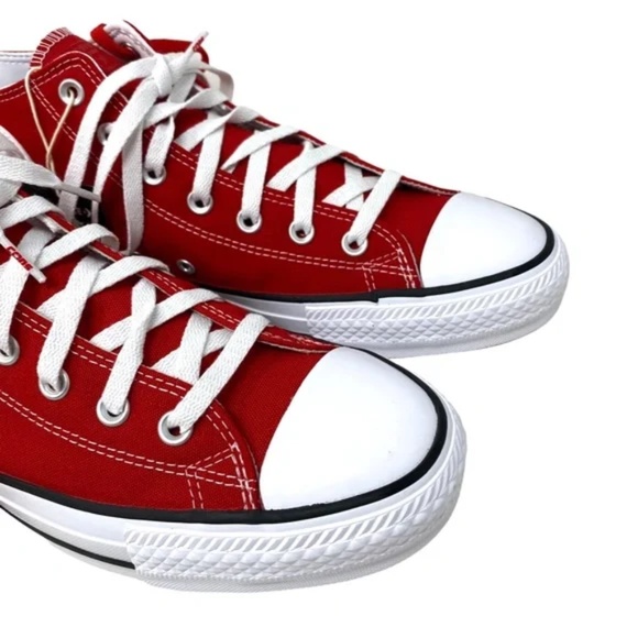 Converse CONS Chuck Taylor Pro Mid Shoes Men's Size Canvas Red Sneakers A02934C - Picture 4 of 10